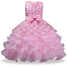 Flower Girls dresses clothes Party Baby Girls Sleeveless Bow Princess Wedding Dress Children Party Vestidos for 4 6 8 10 12 Year Flower Girls dresses clothes Party Baby Girls Sleeveless Bow Princess Wedding Dress Children Party Vestidos for 4 6 8 10 12 Year