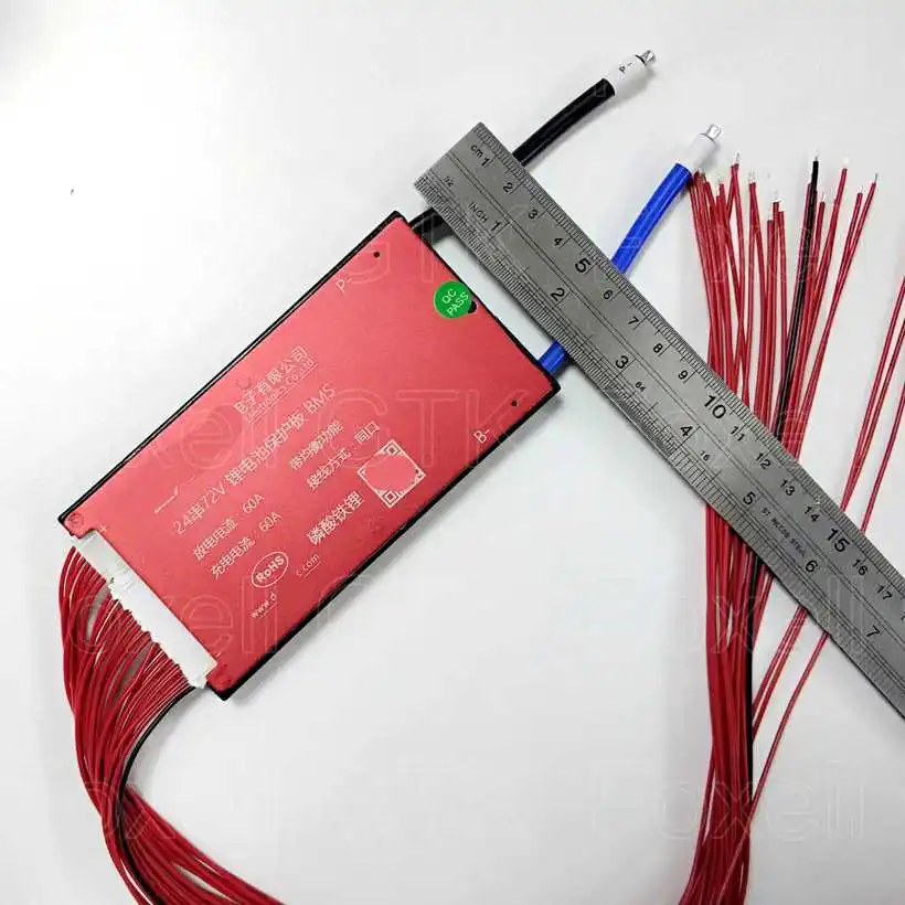 1 шт. BMS 72v lifepo4 24s 60A 35A 45A разрядный аккумулятор bms 50A контроллер для 3 2 v 30ah diy