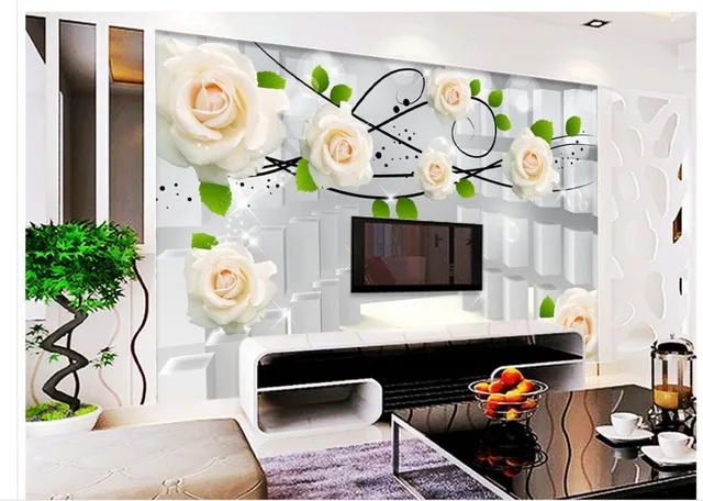 Living Room Murals aliexpress : buy custom 3d mural wallpaper 3d flower wallpaper Living Room Murals aliexpress : buy custom 3d mural wallpaper 3d flower wallpaper