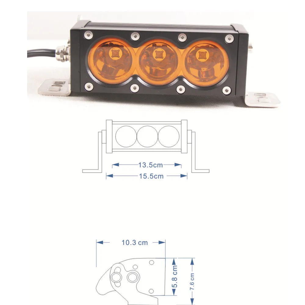 6 дюймов 30 Вт 11 дюймов 60 Вт Светодиодный светильник белый/янтарный Однорядный светильник s бар 12 В 24 в автомобиль грузовик пикап 4WD 4X4 пикап Бар светильник