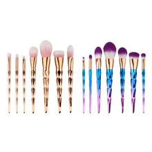 7pcs/set High-qulity Makeup Brush Set Rosegold Colorful Pro Foundation Powder Blush Eyelash Eyeshadow Make Up Tools Kits