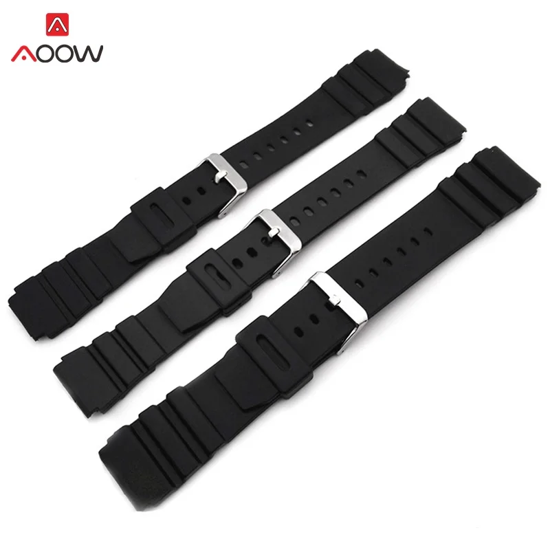 AOOW المطاط Watchbands 18 20 22 مللي متر الرجال السود الرياضة الغوص حزام ساعة سيليكون الفرقة مشبك معدني ل g-صدمة ووتش اكسسوارات AOOW المطاط Watchbands 18 20 22 مللي متر الرجال السود الرياضة الغوص حزام ساعة سيليكون الفرقة مشبك معدني ل g-صدمة ووتش اكسسوارات
