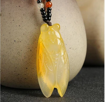 

New Arrivals jewelry Pendant Fine jewelry Citrine fine jewelry Natural stone necklace Jade Boutique Cicada Pendant