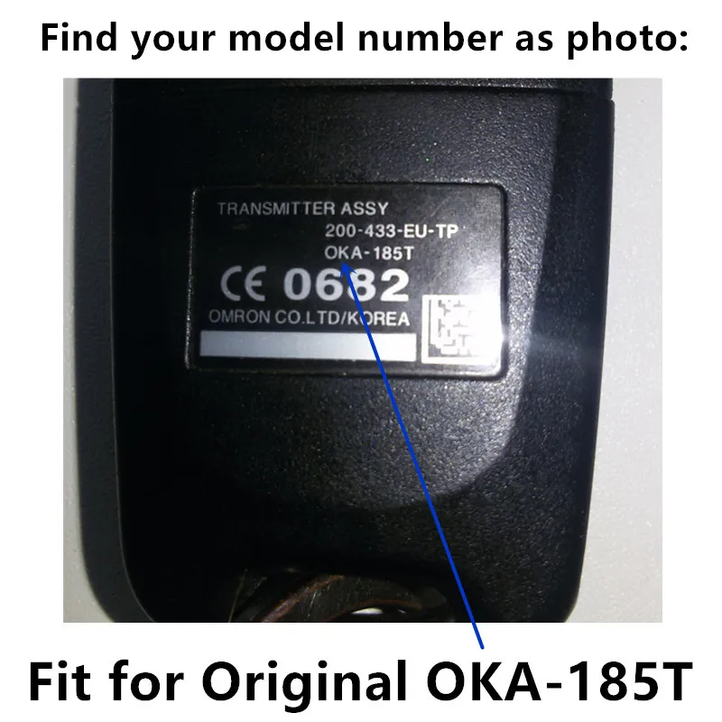 QCONTROL Автомобильный Дистанционный ключ Костюм для KIA OKA-185T Автомобильная сигнализация 433 МГц передатчик в сборе 433-EU-TP CE 0682