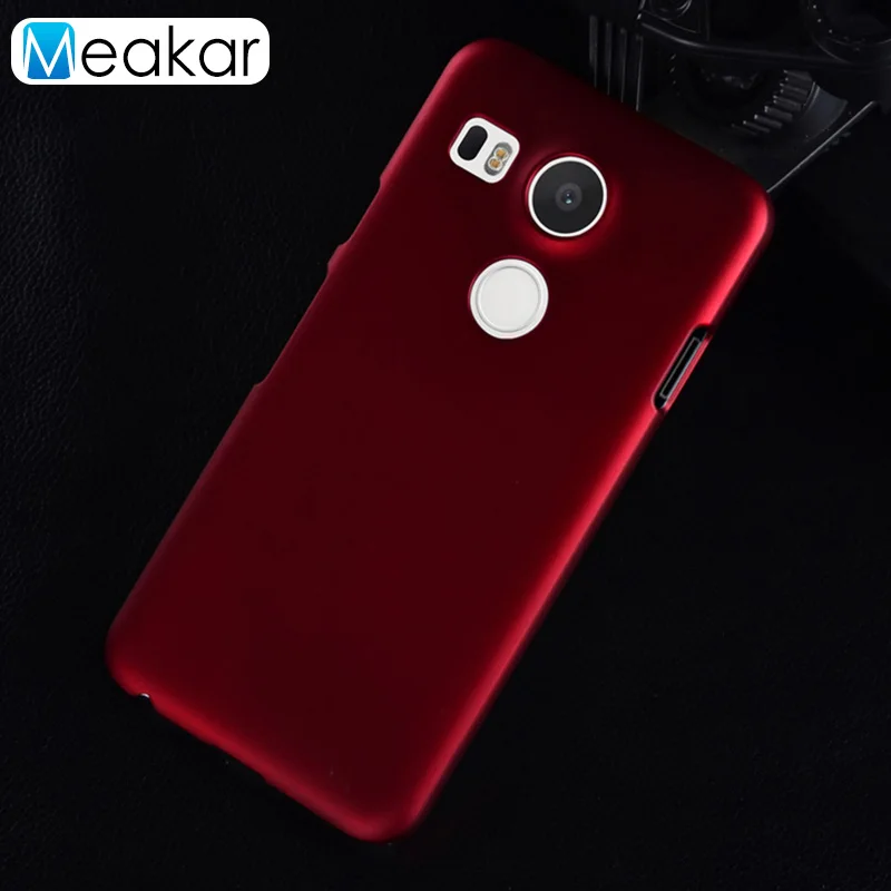 Матовая Пластик Coque 5.2For Nexus 5X чехол для Lg Google Nexus 5X H791 H790 телефона чехол-лента на заднюю панель - Цвет: red