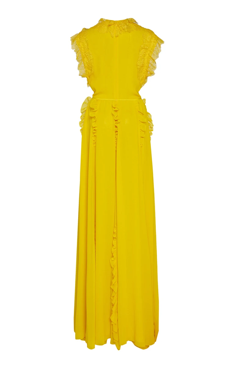 Летнее новое женское элегантное шифоновое кружевное Плиссированное длинное платье макси с оборками в стиле пэчворк высокое качество дизайнерское подиумное платье Vestidos