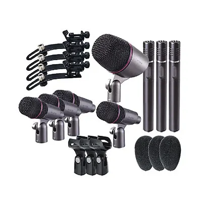 

Takstar DMS-DH8P drum Microphone Instrument kick drum microphone small condenser clamp mount Aluminum carrying case with foam