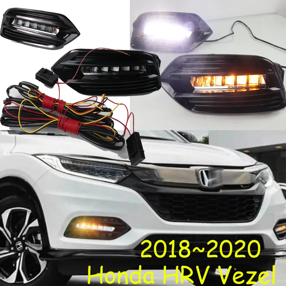 Автомобильный бампер фары для Honda hr-v дневного света HRV HR-V Vezel~ 2020y автомобильные аксессуары светодиодный DRL фары для HRV противотуманные фары