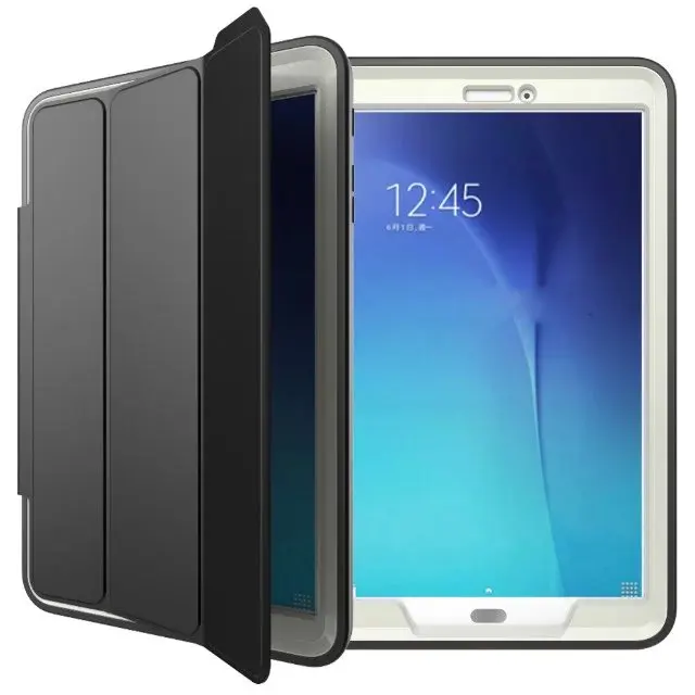 3 в 1 Hybrid Стенд противоударный прочный защитный чехол для Samsung Galaxy Tab E T560 T561 9,6 чехол для планшета чехол - Цвет: white