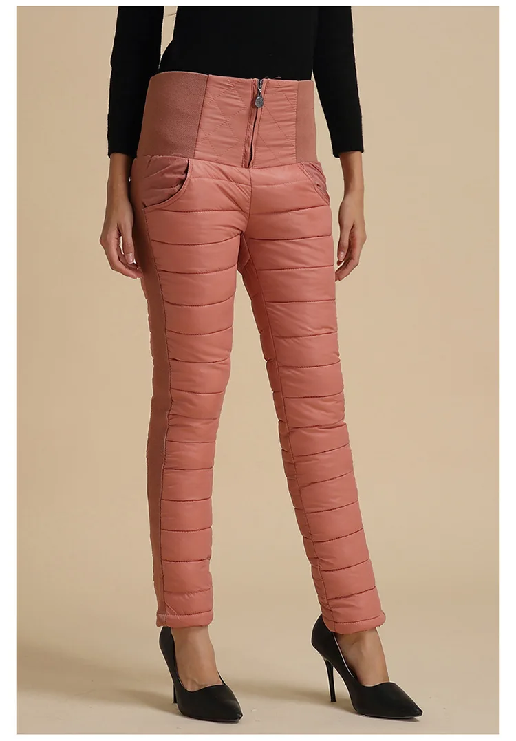 Mind feet Женские брюки из хлопка зимние мягкие теплые Sustans Высокая талия тонкий размера плюс женские брюки карандаш верхняя одежда