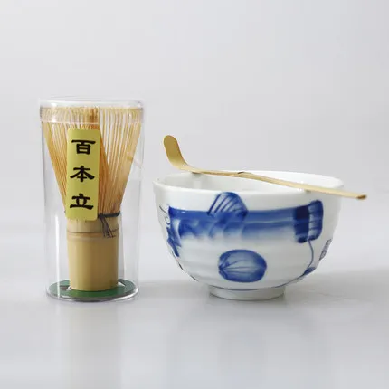 Элегантный традиционный японский чайный набор матча бамбуковая щетка чайная церемония чайный сервиз аксессуары 100 Ben Song Point чайная чаша - Цвет: 04