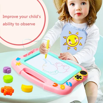 

Children Color Magnetic Drawing Board Fun Colorful Writing Tablet Toys High-quality Color Children's Sketchpad
