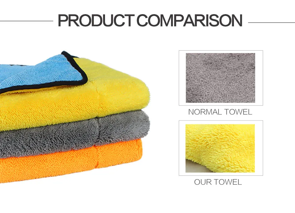 48x35cm Car Washing Towel Super soft Microfiber Towel car Detailing clean cloth Auto Washing Cloth Wax Polishing towel