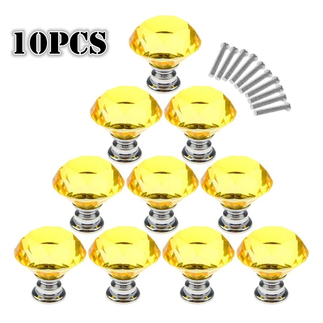 Best Offers 10PCS/Set Yellow Metal Crystal Door Handles Glass Diamond Pulls Knobs Wardrobe Kitchen Cabinet Cupboard Drawer Furniture Knob Best Offers 10PCS/Set Yellow Metal Crystal Door Handles Glass Diamond Pulls Knobs Wardrobe Kitchen Cabinet Cupboard Drawer Furniture Knob