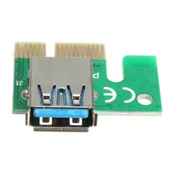 USB 3,0 PCI-E Express 1x to16x удлинитель Riser Board Karte адаптер SATA mit Kable