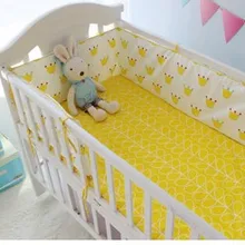 Акция! 6 ШТ. Кроватки Детские Постельные Принадлежности Набор Оснащены Лист Hot Детское Постельное Белье(бампер+ лист+ наволочка