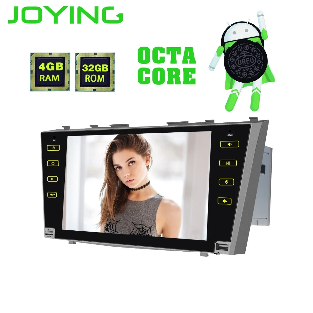 

9"Joying Double 2 Din head unit Android 8.0 4GB +32GB Car Radio Audio Stereo Tape Recorder For Toyota Camry GPS Navigation