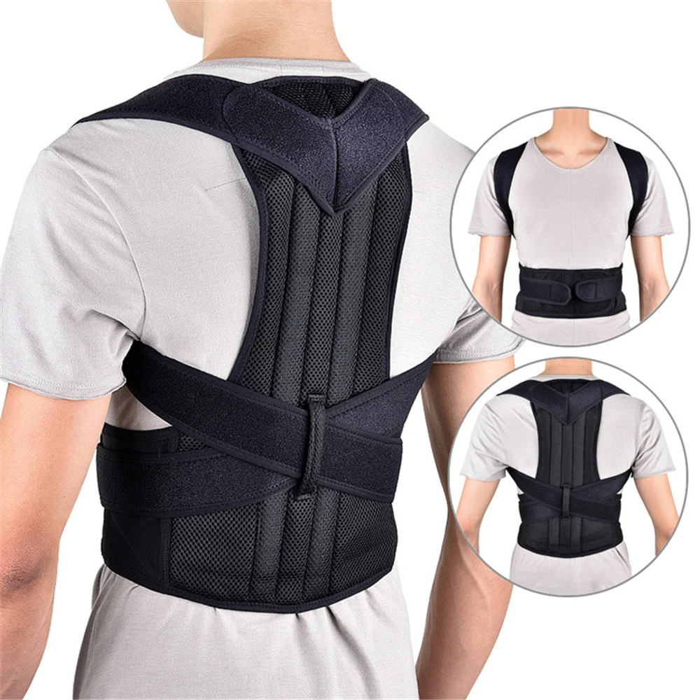 Регулируемый плечевой бандаж для поддержки поясничного отдела позвоночника корректор осанки выпрямитель спины ремень ремни для мужчин женщин студентов