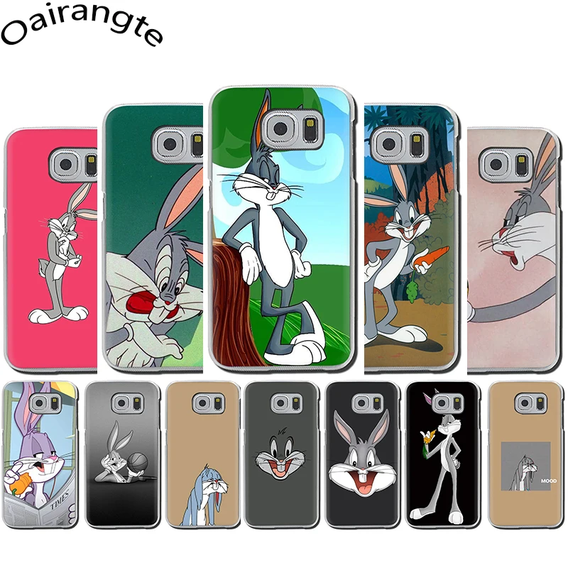 

Cartoon Bugs Bunny Hard Phone Cover Case for Samsung galaxy S6 7 Edge S8 9 Plus S10 E Plus Note8 9 M10 20 30 40