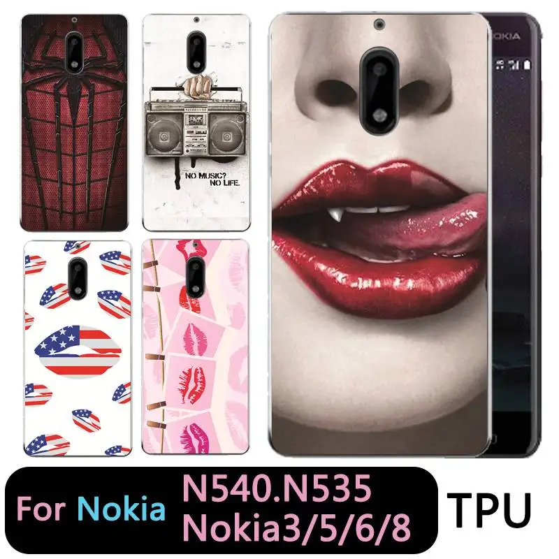 Qmswei Мягкий ТПУ чехол для телефона nokia3 nokia5 nokia6 nokia8 N540 N535 прозрачный Зебра радио