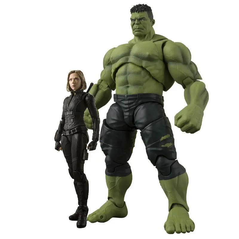 Avengers Infinity War Black Widow Hulk Action Figure giocattolo 