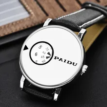 2016 paidu relojes de moda hombres mujeres tocadiscos relojes amantes reloj de cuarzo unisex reloj de cuero horas reloj reloj mujer reloj hombre