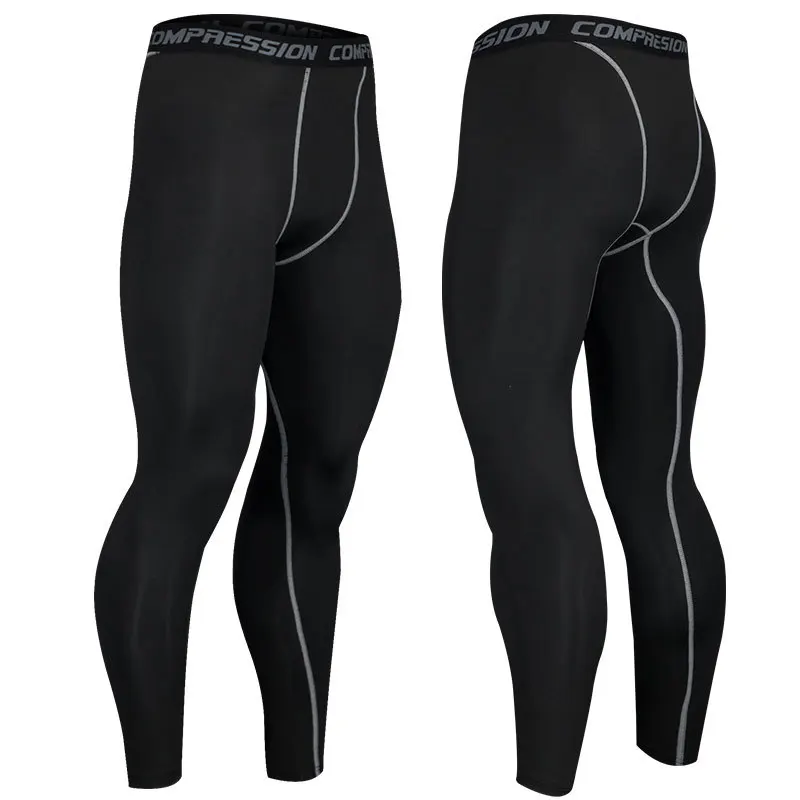 

SHUAIKU men's spring and autumn compression running tights stretch pants fitness fitness sports quick-drying running pants