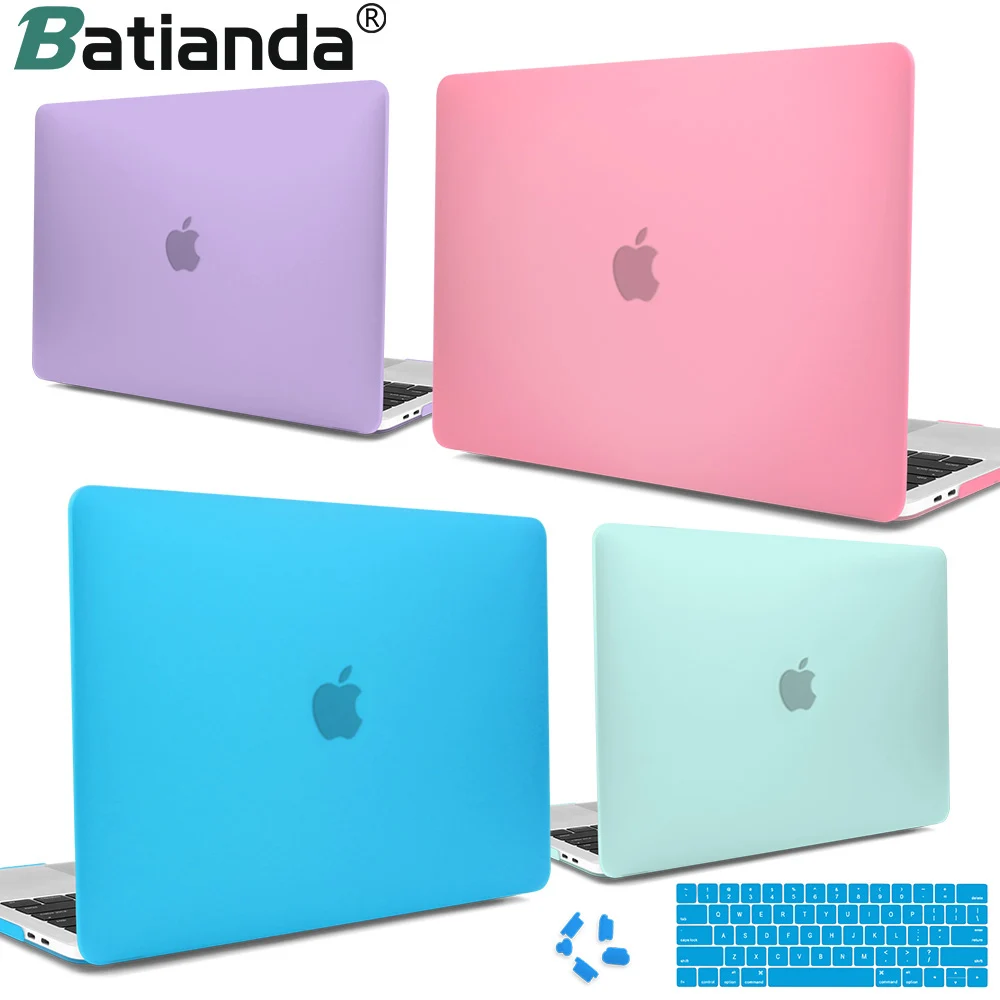 

For MacBook Pro 13 15 inch Case 2016 2017 2018 with/without Touch Bar Crystal Frosted Hard Cover Model A1706 A1989 A1990