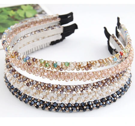 

Fashion Crystal Hairbands Hair Jewelry for Women Fine Handmade Head band Barrettes Hairwear Hair Accessories Bijoux New 2017
