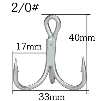 10 шт. острые четырехкратные усиленные тройные рыболовные крючки тройной Якорный крючок 4X раз сильная приманка три вилки Три коготь крюк - Цвет: as picture