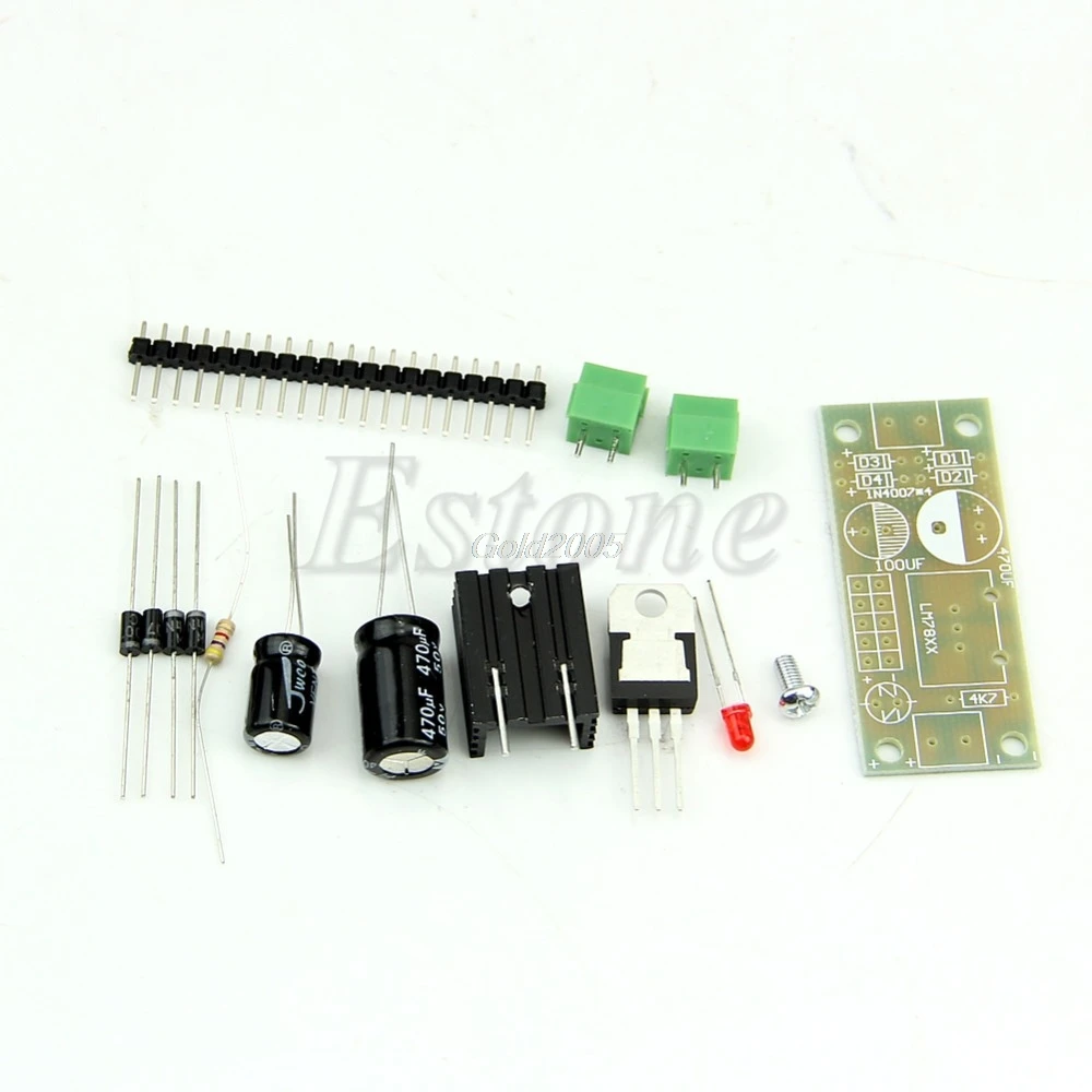

L7805 LM7805 Step Down Converter to 5V Regulator Power Supply Module Components Apr Drop Ship