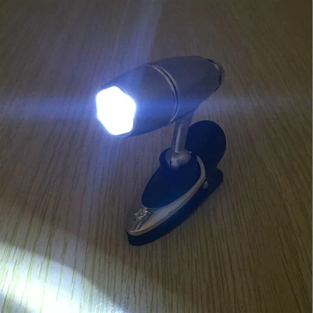 

LED Bullet Reading Lamp Book Light Flashlight Worklight Book Light Portable Night Lamp Mini Clip Reading Lamp Torch
