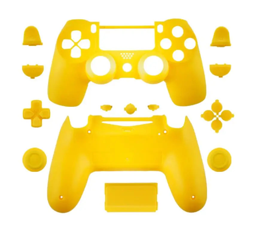 Замена Полный корпус и кнопки мод комплект для jds 040 DualShock 4 playstation 4 PS4 Pro тонкий контроллер Корпус чехол - Цвет: Цвет: желтый