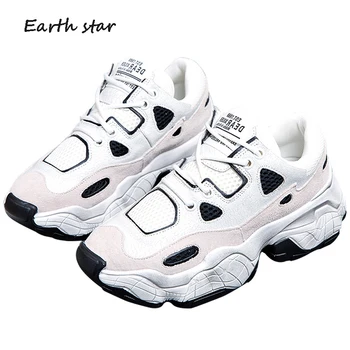

Increased Shoes Women Platform Sneakers Fashion Brand zapatos de mujer chaussures femme Patchwork Ladies footware Breathable