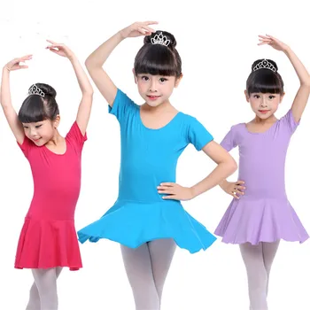 

Fashion Ballet Girls' Gymnastics Leotard Dance Dress For Kids Cotton Ballet Latin Dance Dress Dancewear Wholesale Hot Sale
