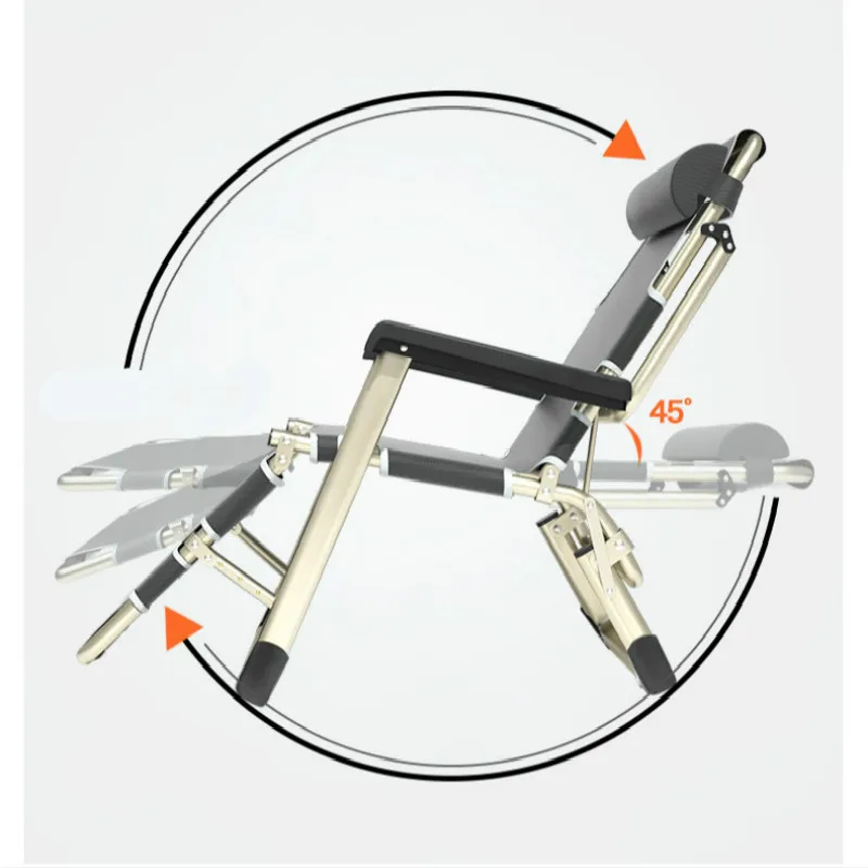  Lazy Back Sofa Lounge Chair Folding Break Chair Portable Single Foldable Leisure Chairs Office Hous