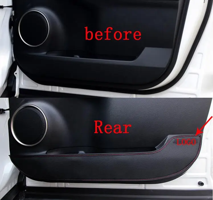 

Car styling For LEXUS NX NX200T NX300H 2015 Inner Door protection protective pad kick pad 4pcs free shipping