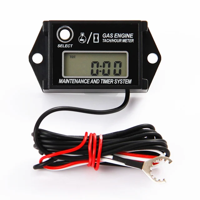 Go Kart Tach/Hour Meter Digital Waterproof Tachometer Max RPM Recall