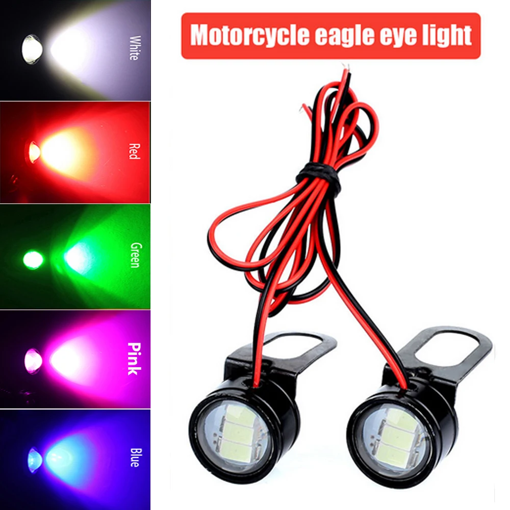 

Motorcycles DC 12V Daytime Running Light DRL Eagle Eye Lamp Flashing Bright Universal Motorcycle