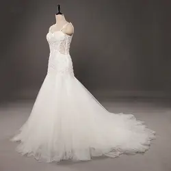 Yewen Настоящее Фото see through вернуться Vestidos Де Noiva Русалка Свадебные Платья Vestido Де Csamento Robe De Mariage 2017