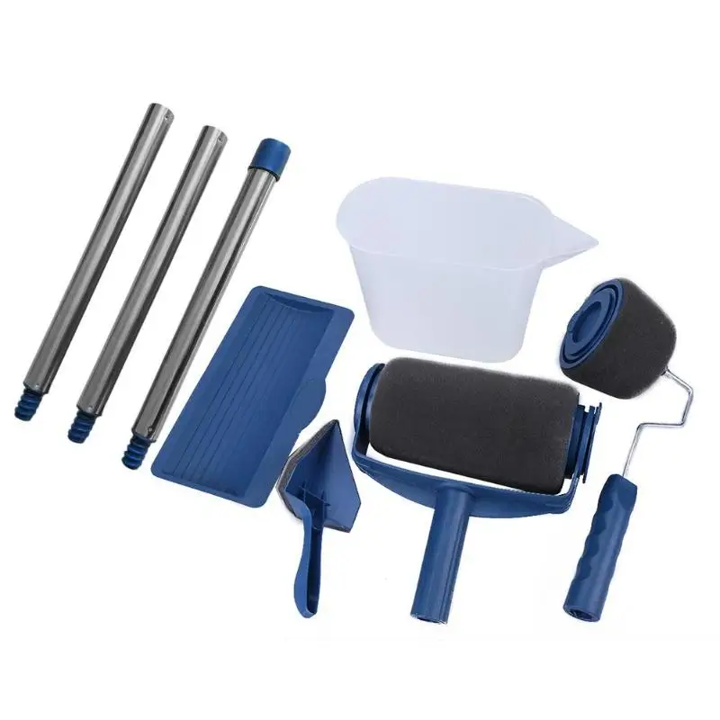 

5/8pcs Seamless Color Box Packaging Wall Paint Runner Roller Painting Brush Tools Household Use Wall Decorative DIY Brushes Set
