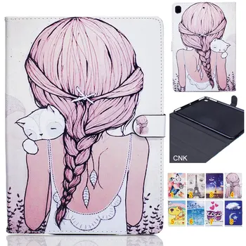 

New Cute Cartoon Colorful For iPad Air 2 Case PU Leather Book Folio Stand Protective Case Cover For Apple iPad 6 Case Cover