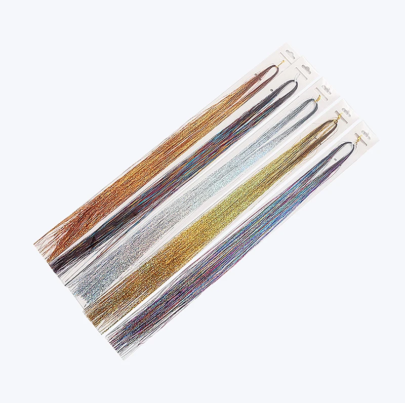 

1lot Laser Mermaid Shiny Stripe Lines Gradient Nail Art Decorations Silk Sequins 90cm Nail Art Glitter Golden Silver Silk