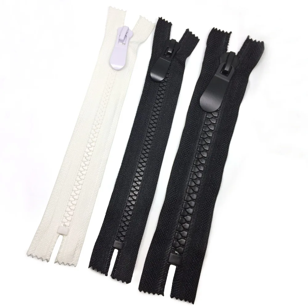 

2pcs 20cm 8# /15# Close-End zippers resin zipper for down jacket coats pocket bag Shoes DIY Sewing craft Garment