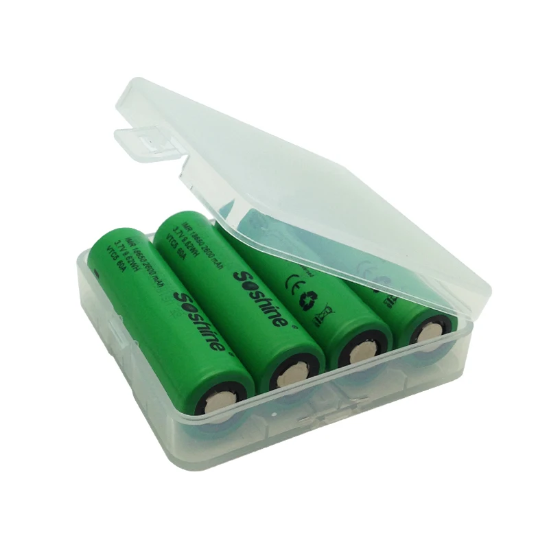 original Soshine 18650 VTC5 2600mAh rechargeable battery 18650 VTC5 3.7V Li-ion battery maximum discharge current 30A for E-Ci