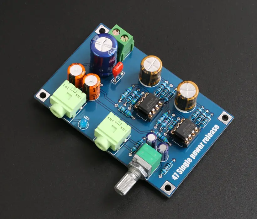 Один Питание DA47 Портативный усилитель для наушников PCB HIFI DIY Kit Amp