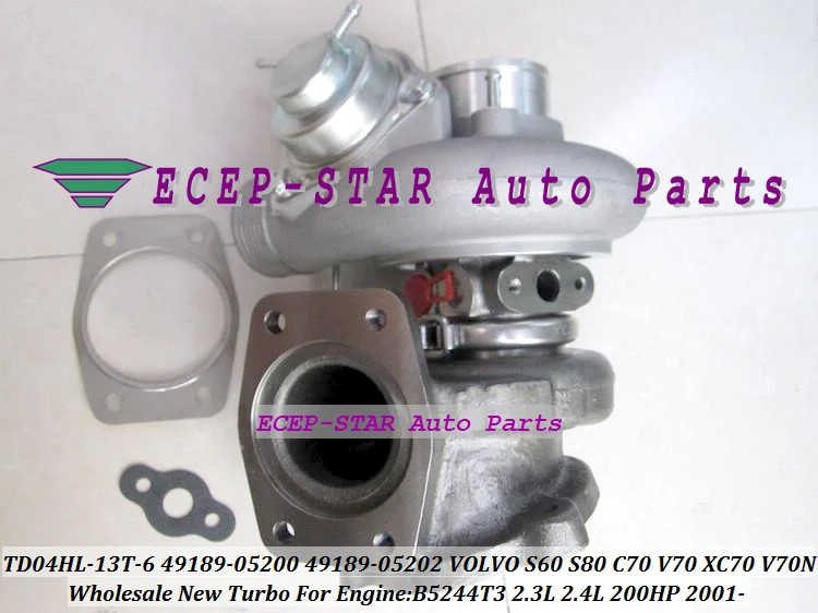 TD04HL-13T-6 49189-05202 8658098 8602396 Turbo Turbocharger For VOLVO S60 S80 C70 V70 XC70 V70N 2001- B5244T3 2.3L 2.4L 200HP (4)