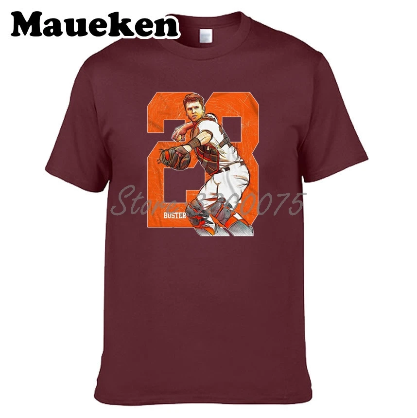 Мужская футболка Buster Posey 28 GERARD Dempsey "Buster" Posey III футболка для фанатов Подарочная футболка W17081501 - Цвет: 25
