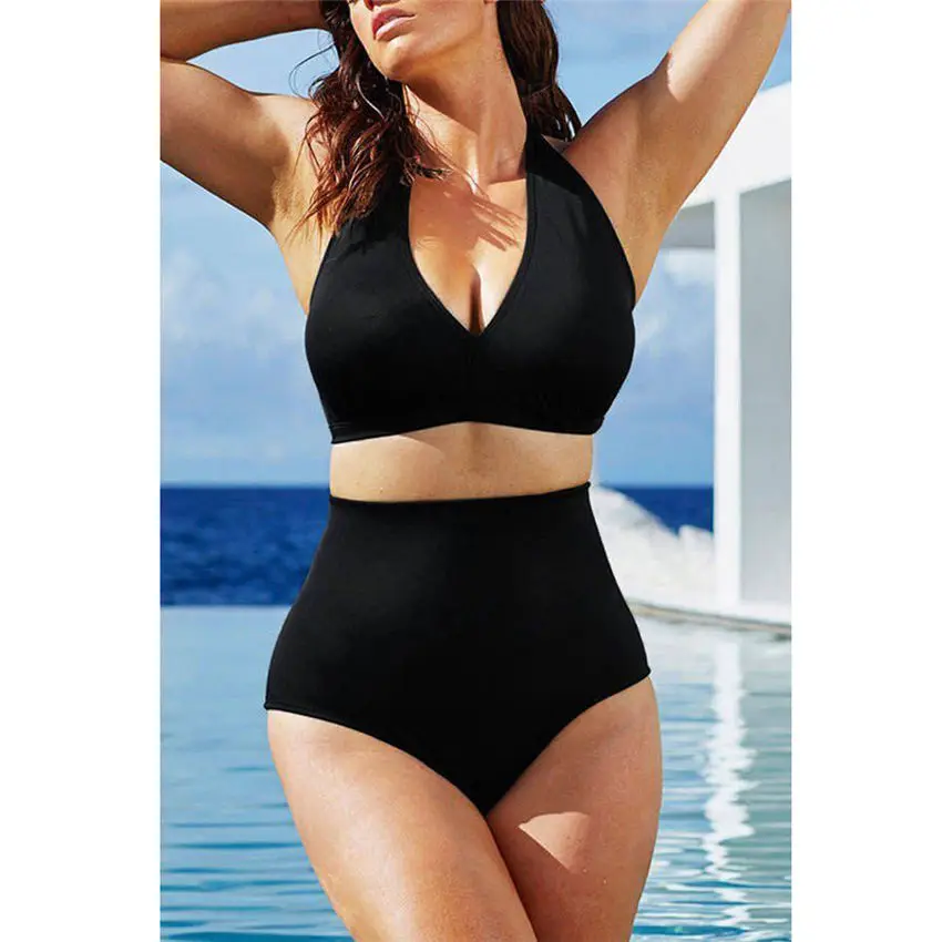 

Plus 3XL-4XL Size Bikini Swimsuit Women Bikinis Set High Waist Brazilian Push up Bathing Suits For Ladies Swimwear Women New #E