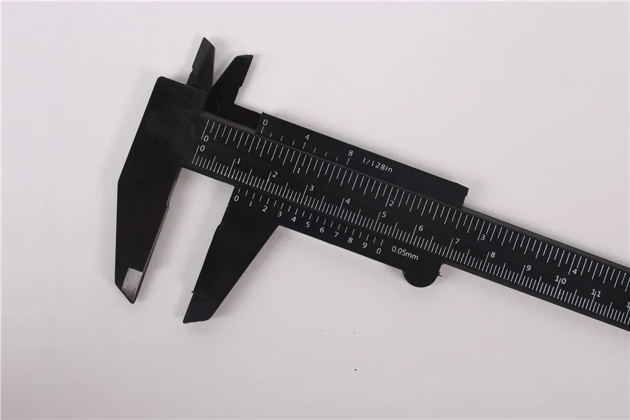 1 шт. серебристый, черный 150 мм шкала скользящий Калибр бровей линейка для нанесения татуировки мини пластиковый раздвижной штангенциркуль прибор измерение инструмент линейка